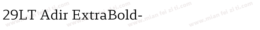 29LT Adir ExtraBold字体转换